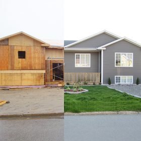 Before and After House Siding Image - EcoShield Exteriors